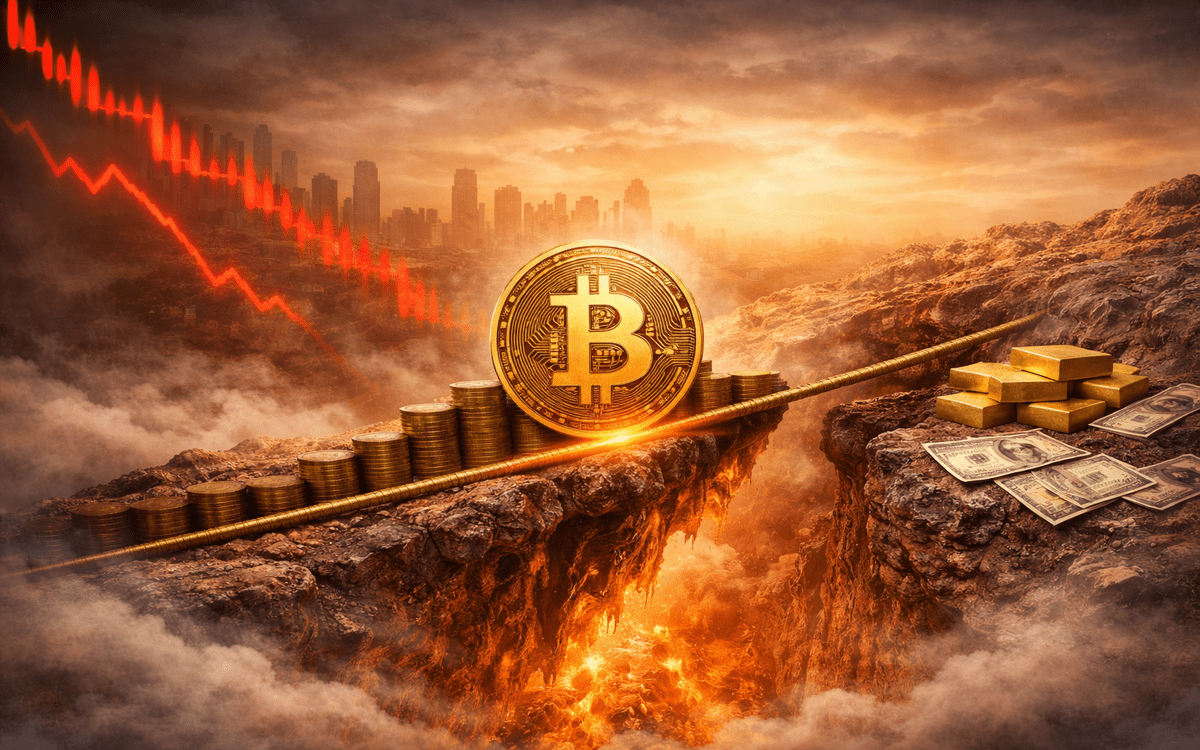 Bitcoin price chart showing $60K support zone, recent recovery toward $71K, and indicators signaling cautious bullish momentum.