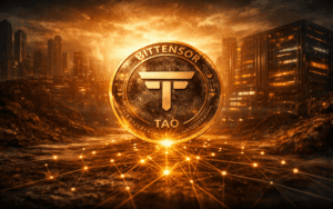 Bittensor (TAO) price chart showing 140% surge amid rising AI-driven market activity