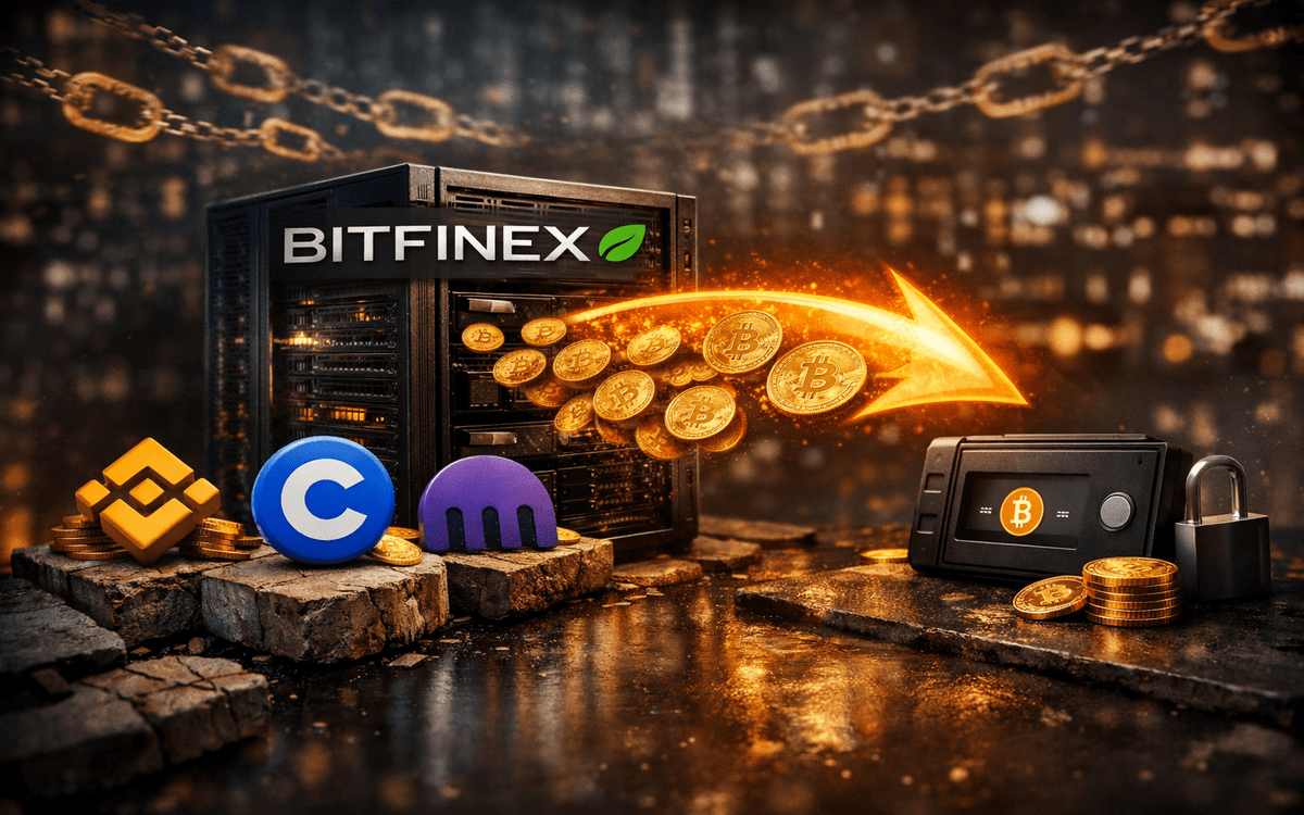 Bitcoin exchange outflows spike to 28,700 BTC led by Bitfinex
