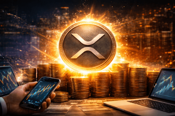 XRP price is showing consolidation near $1.33 within a descending channel, with key resistance at $1.35 and support around $1.32.