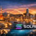 Solana network linking major Asia-Pacific hubs for staking and trading.